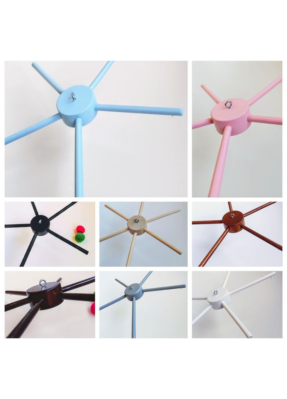 Основа Крестовина для детского мобиля, 5 лучей, 28 см, No Brand (362679083)