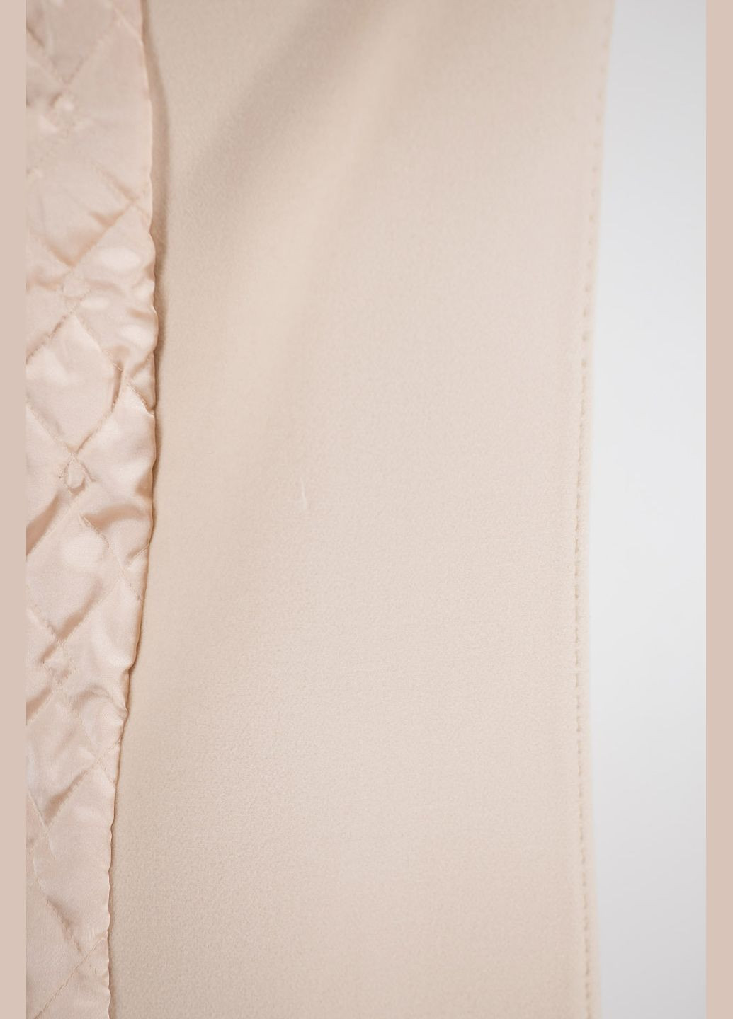 Світло-рожеве демісезонне Довге жіноче вовняне пальто на запах із поясом, англійський комір, утеплене синтепоном, casual стиль Kent (пудра, ), 38719 No Brand