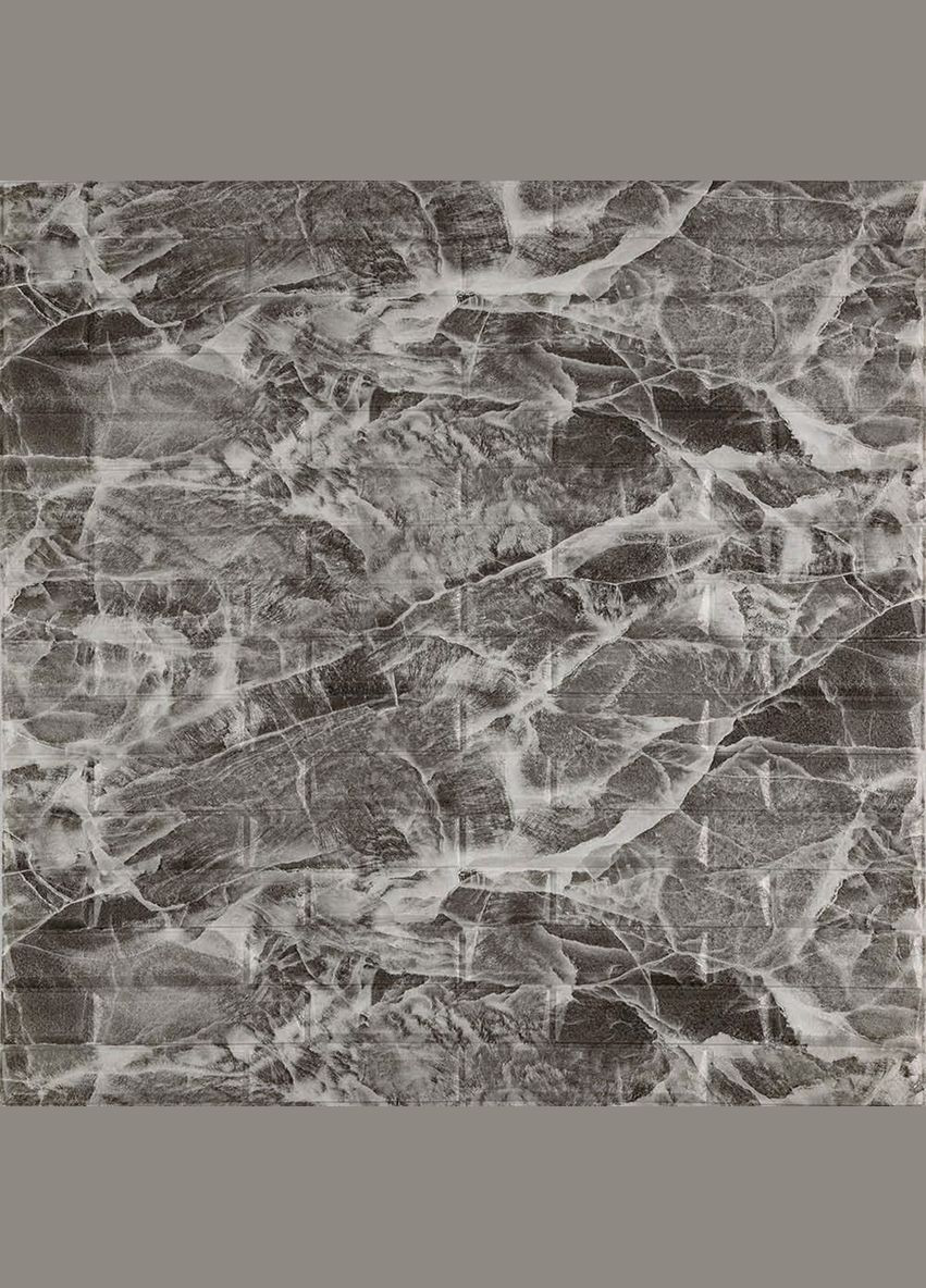 3D панель самоклеящаяся кладка черная 700х770х7мм (330) SW-00000674 Sticker Wall (327429363)