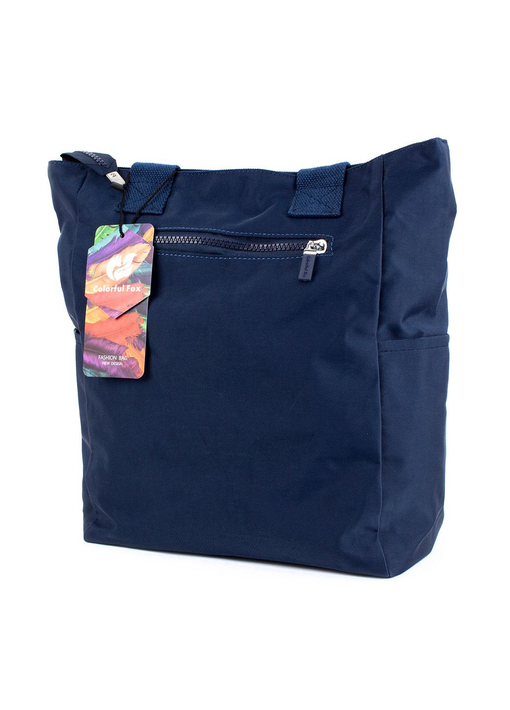 Женская текстильная сумка шопер Colorful Fox dch0443blu (288138698)