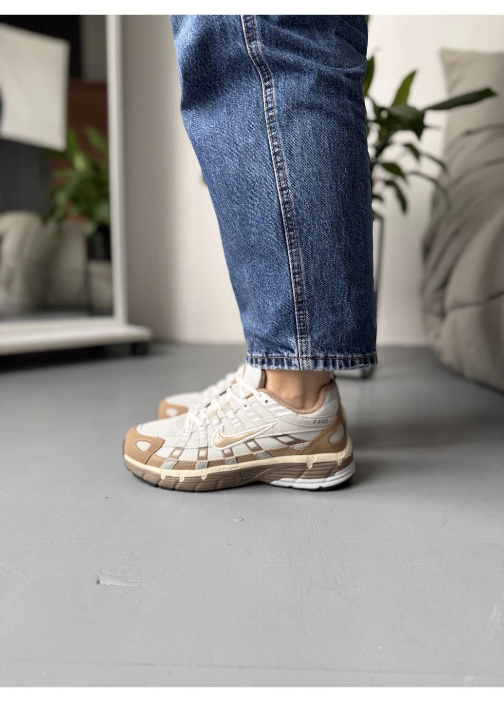 Сірі літні кросівки nike p-6000 brown grey gore-tex найк п-6000 сірі No Brand