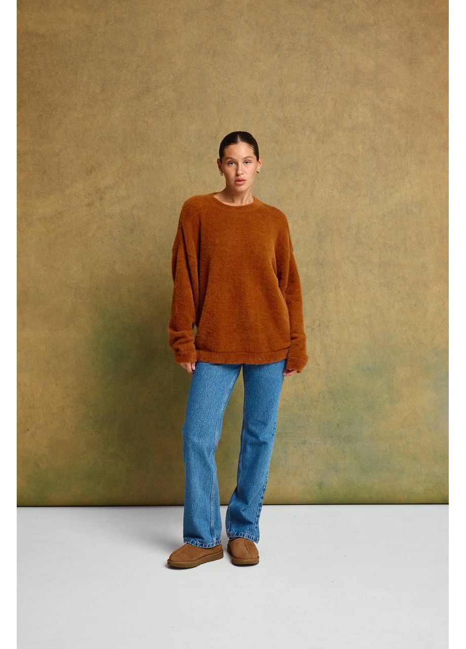 Коричневый демисезонный мягкий свитер — замер в описании GD/GL Модний простір