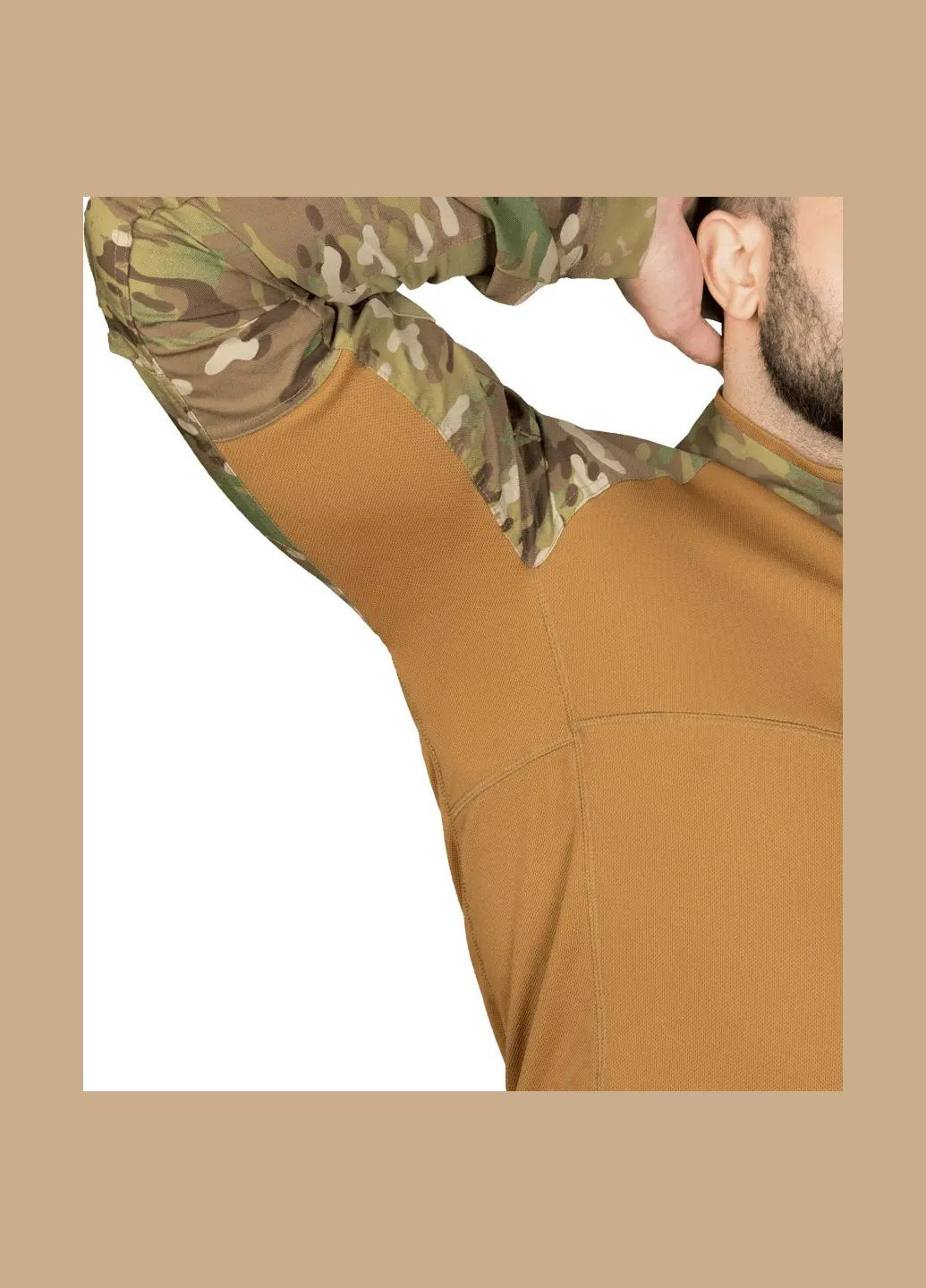 Койот лонгслив убакс cm raid twill/coolpass pique камуфляж Camotec