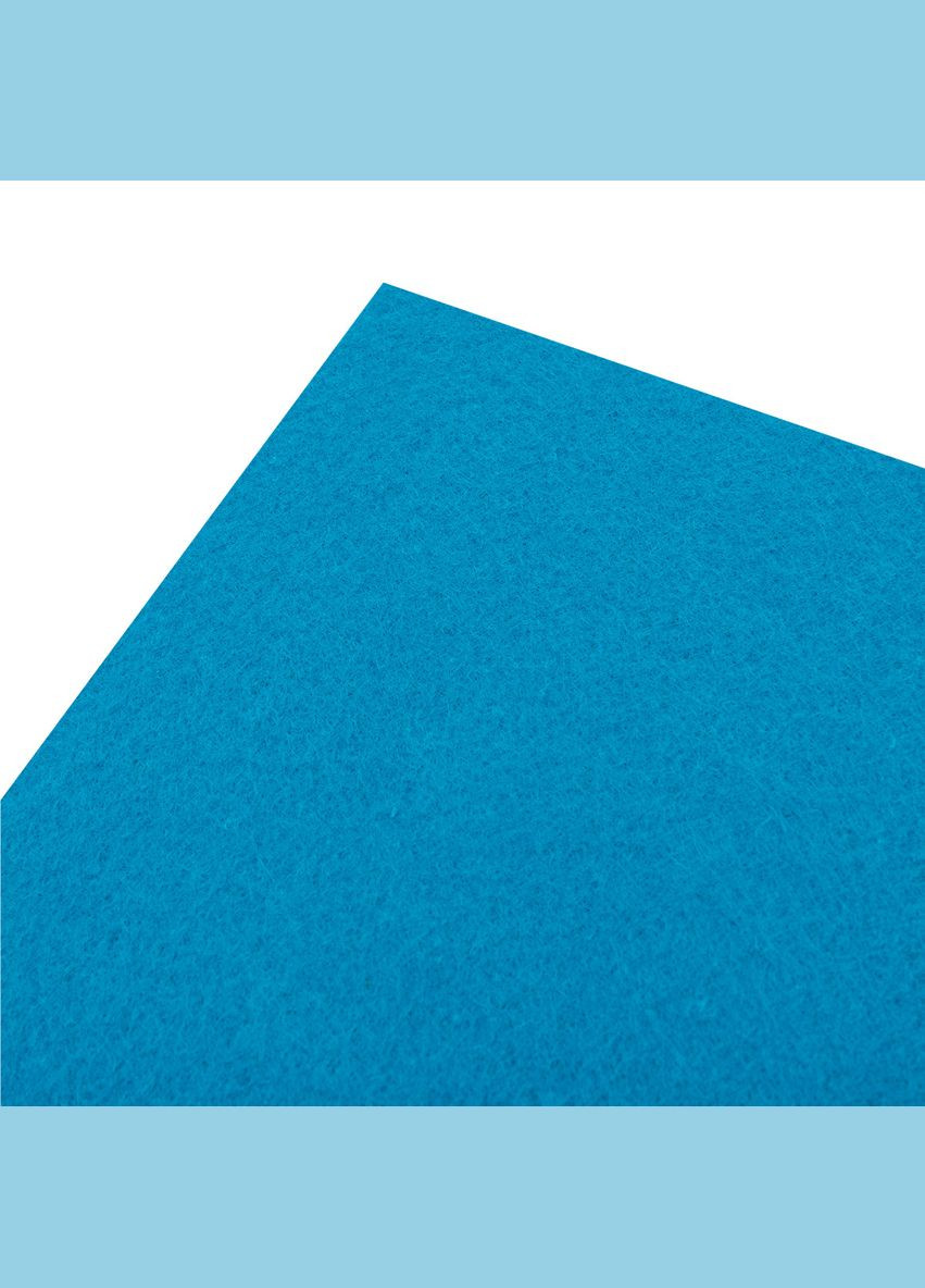 Набір фетру жорсткого 741846 21х30 см 10 листів блакитний Santi (364757299)