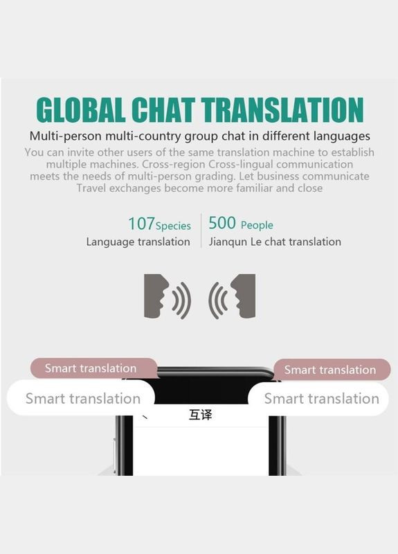 Голосовий електронний перекладач M9, 107 мов онлайн, 16 мов офлайн, фото переклад, IPS, WI-FI Gold No Brand (322707409)
