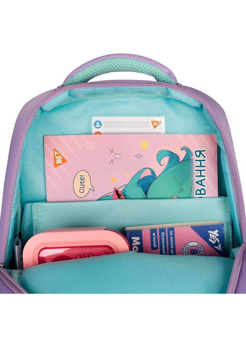 Рюкзак школьный S-52 Ergo Pusheen the Star 36х28х13 см Сиреневый (559887) Yes (353747624)