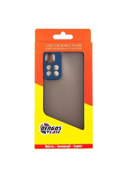Чохол до мобільного телефона Kit for Xiaomi Redmi Note 11 Pro case + glass (Blue) (DG-KM-31) DENGOS Kit for Xiaomi Redmi Note 11 Pro case + glass (Blu (364549499)