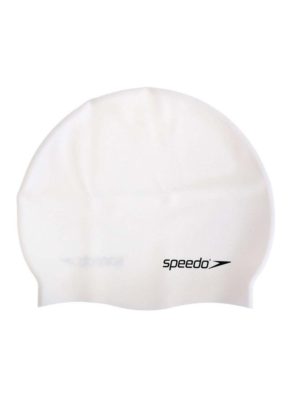 Дитяча шапочка для плавання FLAT SILCONE CAP TEAM JU Білий Speedo (367592196)