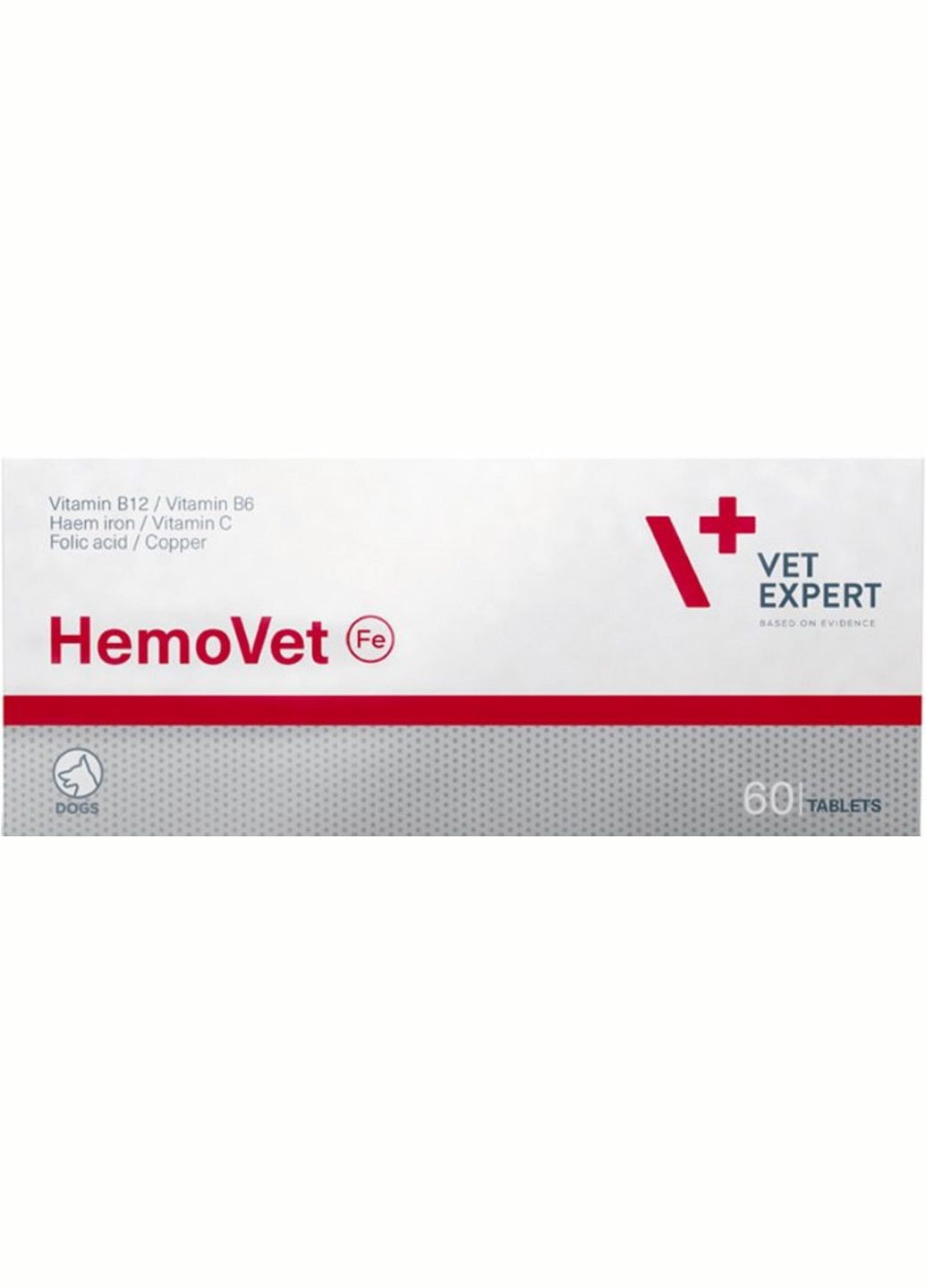 Легкоусвояемое гемовое железо для собак HemoVet 60 таблеток (5902768346282) VetExpert (279572985)