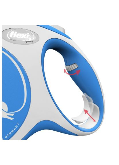 Поводок для собак New Comfort L лента 5 м Синий (4000498043714) Flexi (364750004)