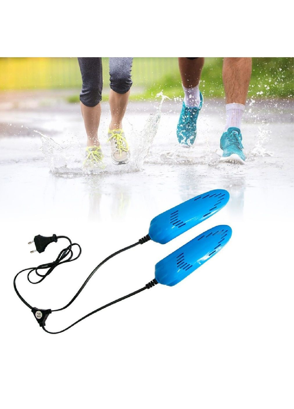 Сушилка обувная для бережного просушивания обуви с разогревом до 65°С- 75°С 10 Вт 16.4х5.1х4.2 см (478405-Prob) Синяя Unbranded (305030769)