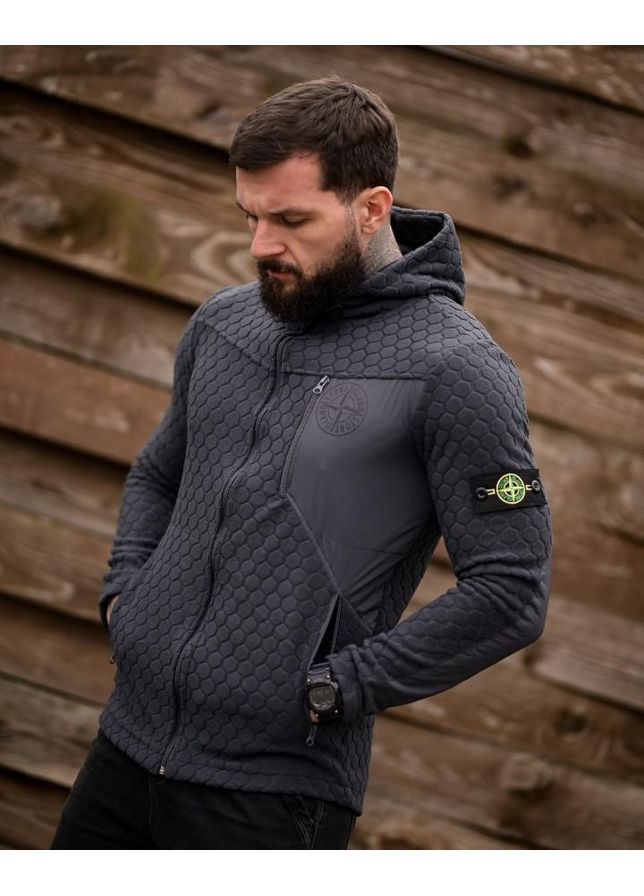 Флісова кофта STONE grey No Brand (369926629)