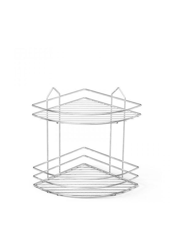 Угловая полка для ванной трехъярусная сатин Eco Tekno-Tel BK003 (326598863)