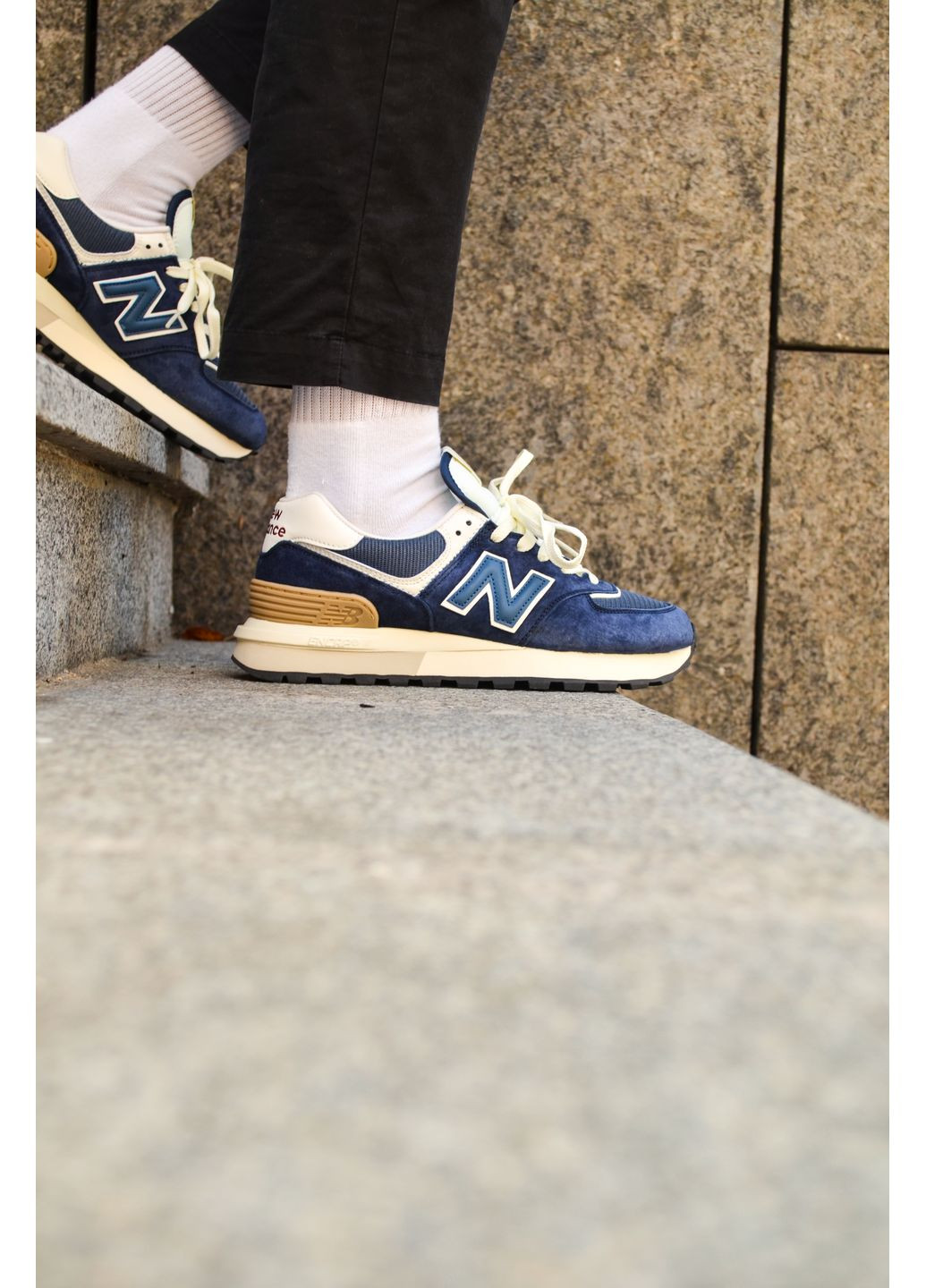 КРОСІВКИ ЖІНОЧІ NEW BALANCE 574 BLUE НЬЮ БЕЛАНС 574 No Brand комбіновані демісезони (367168804)