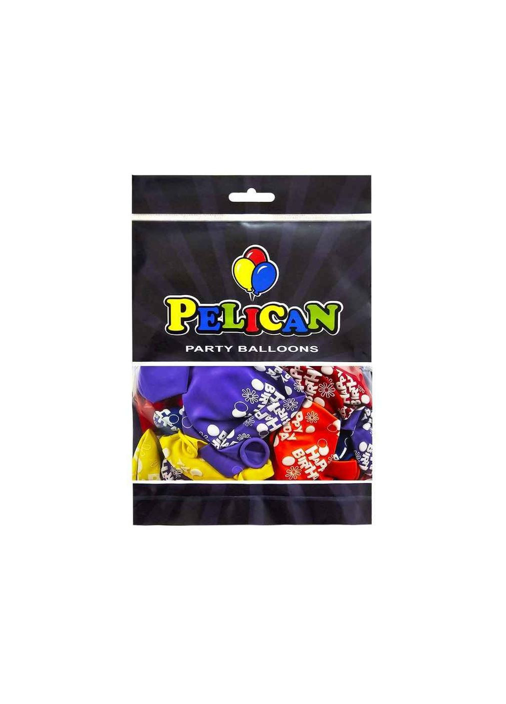 Кульки 12' (30 см) (50шт/уп) 5-стор. квіточки PELICAN Happy Birthday (362717535)