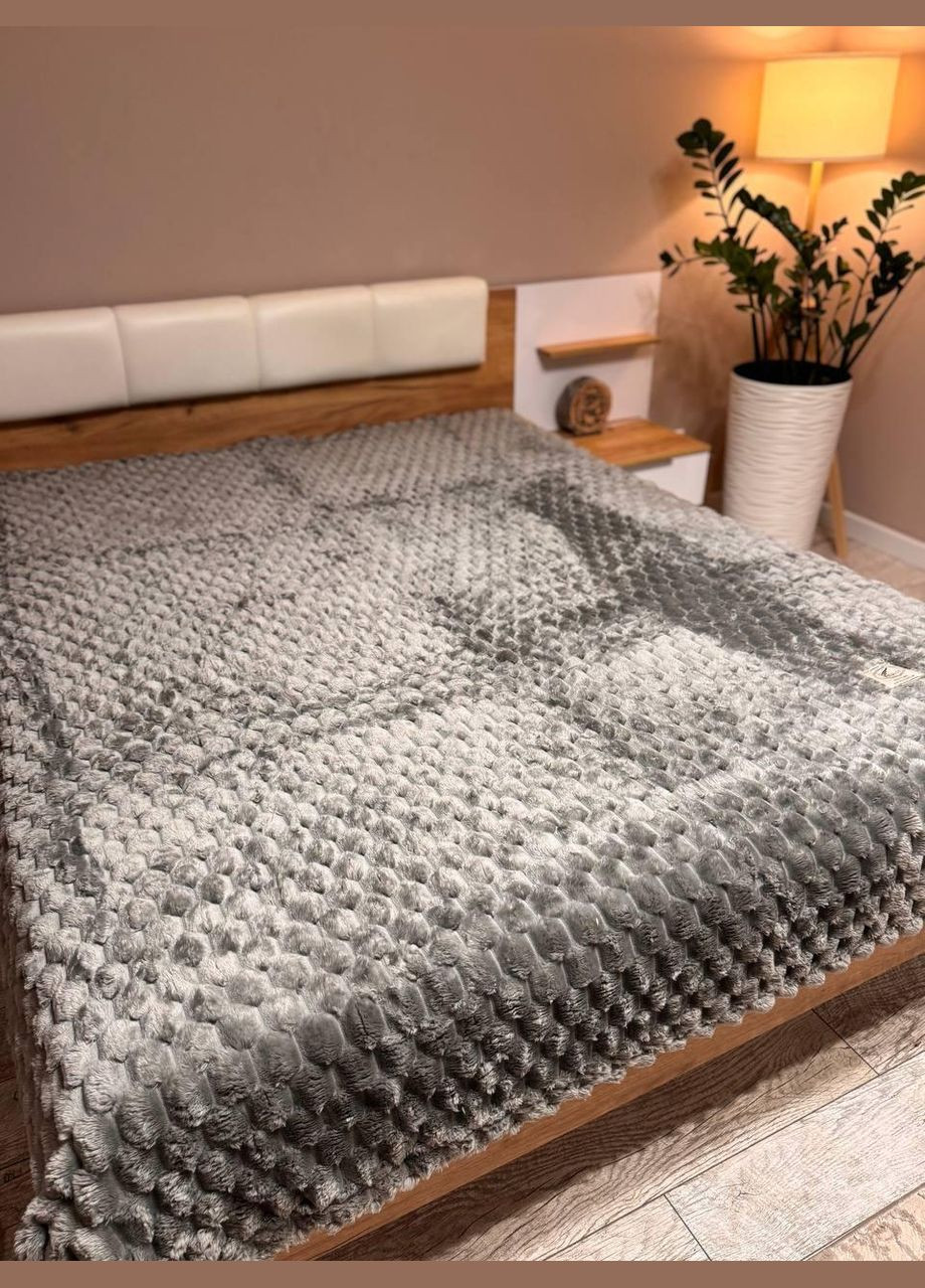 Королевские соты Плед Евро 200х230 (П4К-am-shahmatka-002) No Brand (323160756)