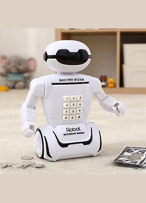Електронна скарбничка робот з кодовим замком White No Brand (286846145)