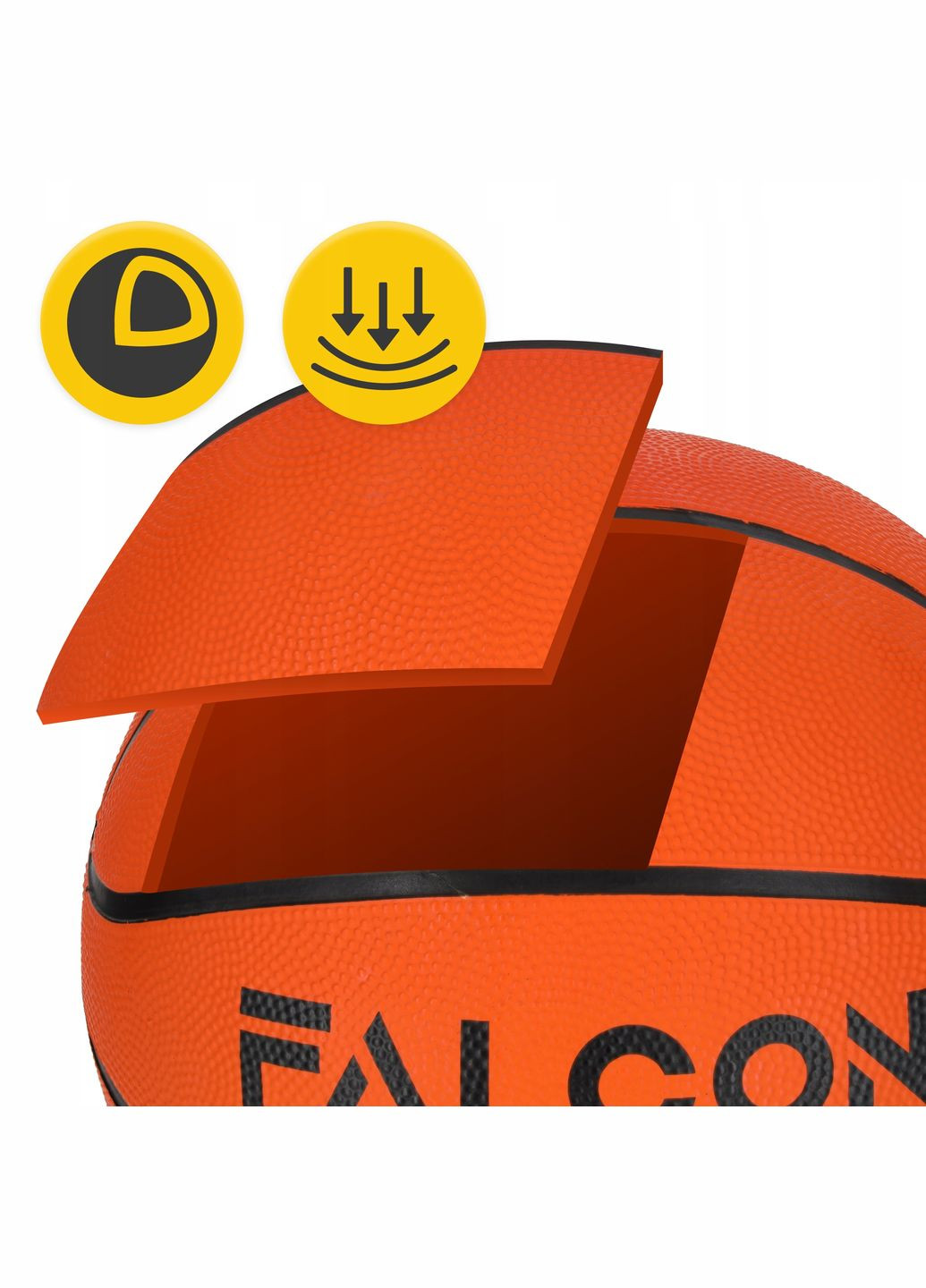 Мяч баскетбольный Classic Orange Size 7 (P-5905973404242) Falcon (315070820)
