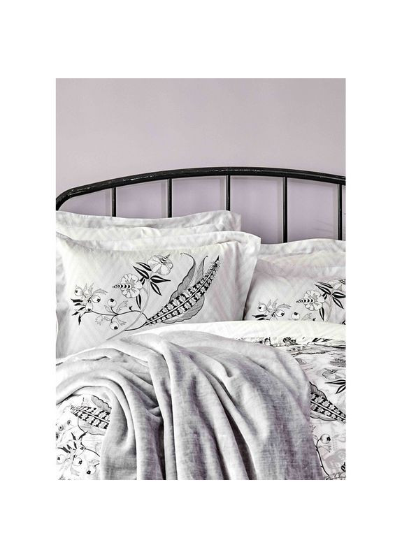 Набор постельного белья с покрывалом Arden siyah 2020-1 черный евро Karaca Home (285778513)