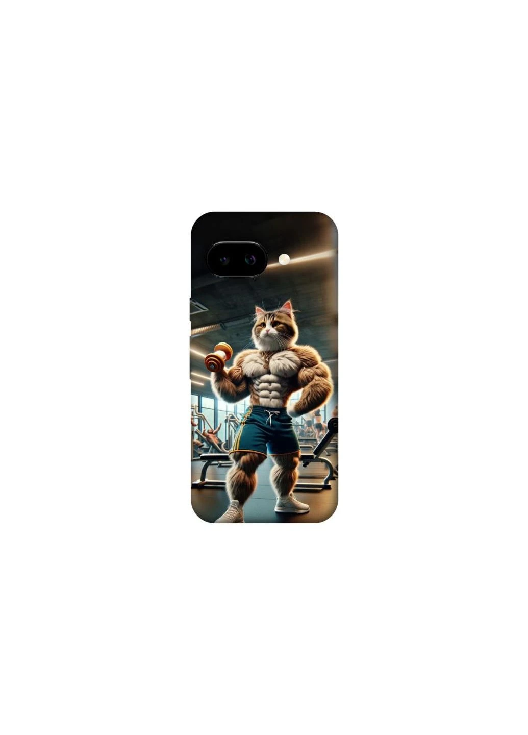 Чехол на Google Pixel 9a Качок кот Frontalka (354186455)