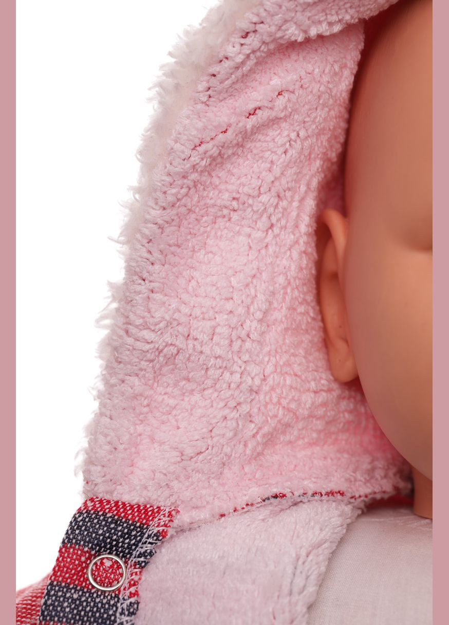 Красный зимний костюм с длинным рукавом на травке с мишкой красный 80 см (29114) BABYKROHA