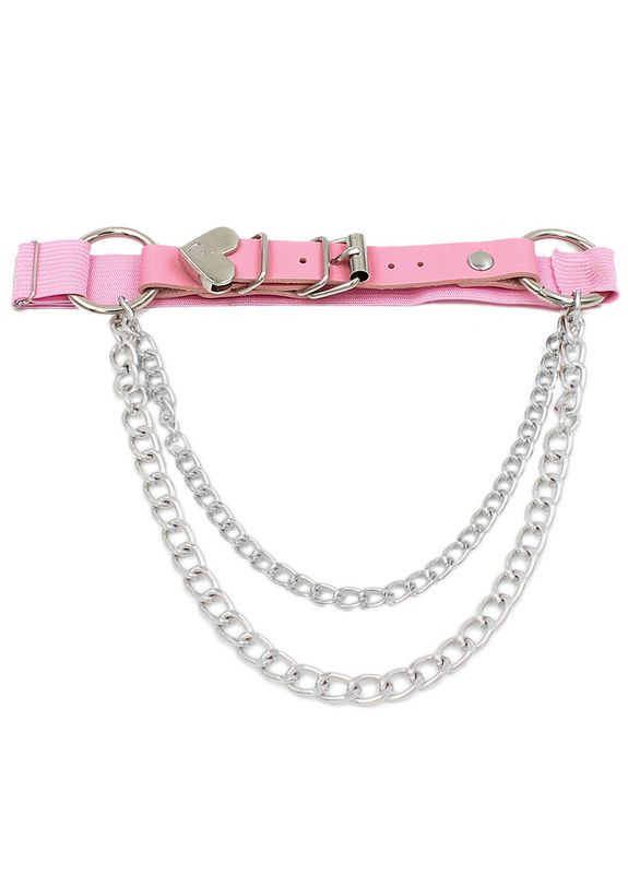 Ремень на ногу с кольцами и серцем 30 см No Brand (333968748)