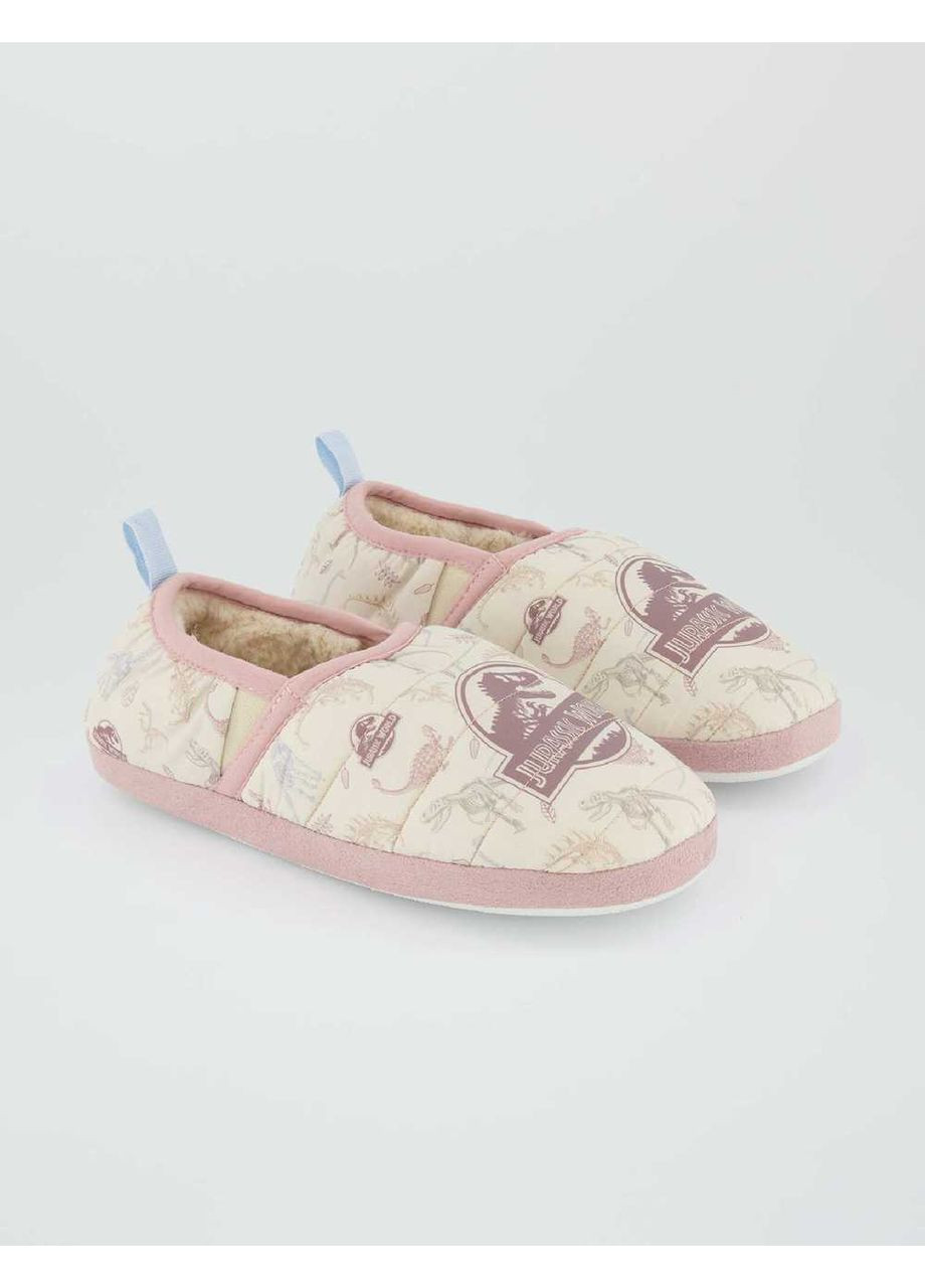 Молочные тапочки для дома,молочный в узоры, Kiabi