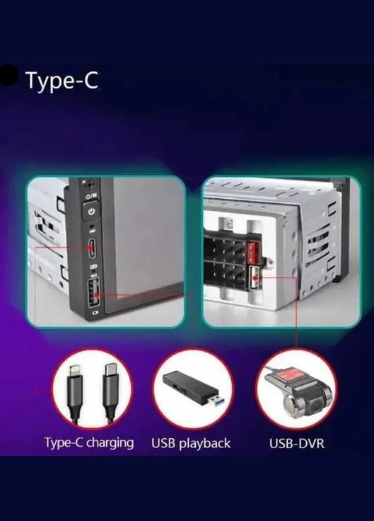 Автомагнітола із сенсорним екраном 6288W 1 DIN CML-PLAY HD 6.9" IPS 720P MicroSD 2/64GB автомобільна (2390000021) No Brand (341485519)