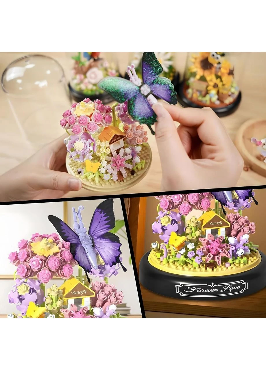 3D конструктор Квіти з метеликом під колбою на 582 деталі () ViDi 2281-P (395364311)