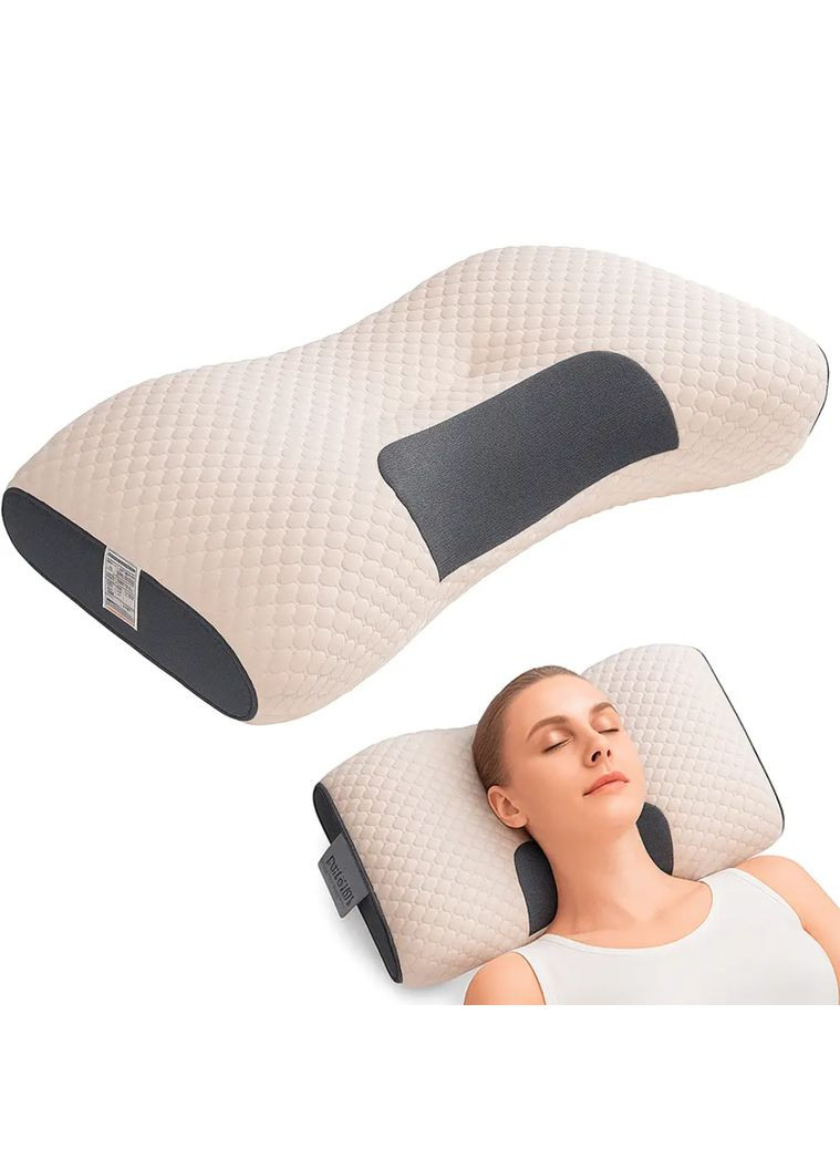 Ортопедична подушка для шиї PDSHK33216 гіпоалергенна для сну 74х48х10см Білий VTech (360713044)