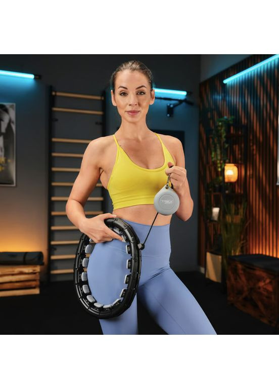 Хулахуп TX-010CHH массажный с утяжелителем черный TREX Sport (361951445)
