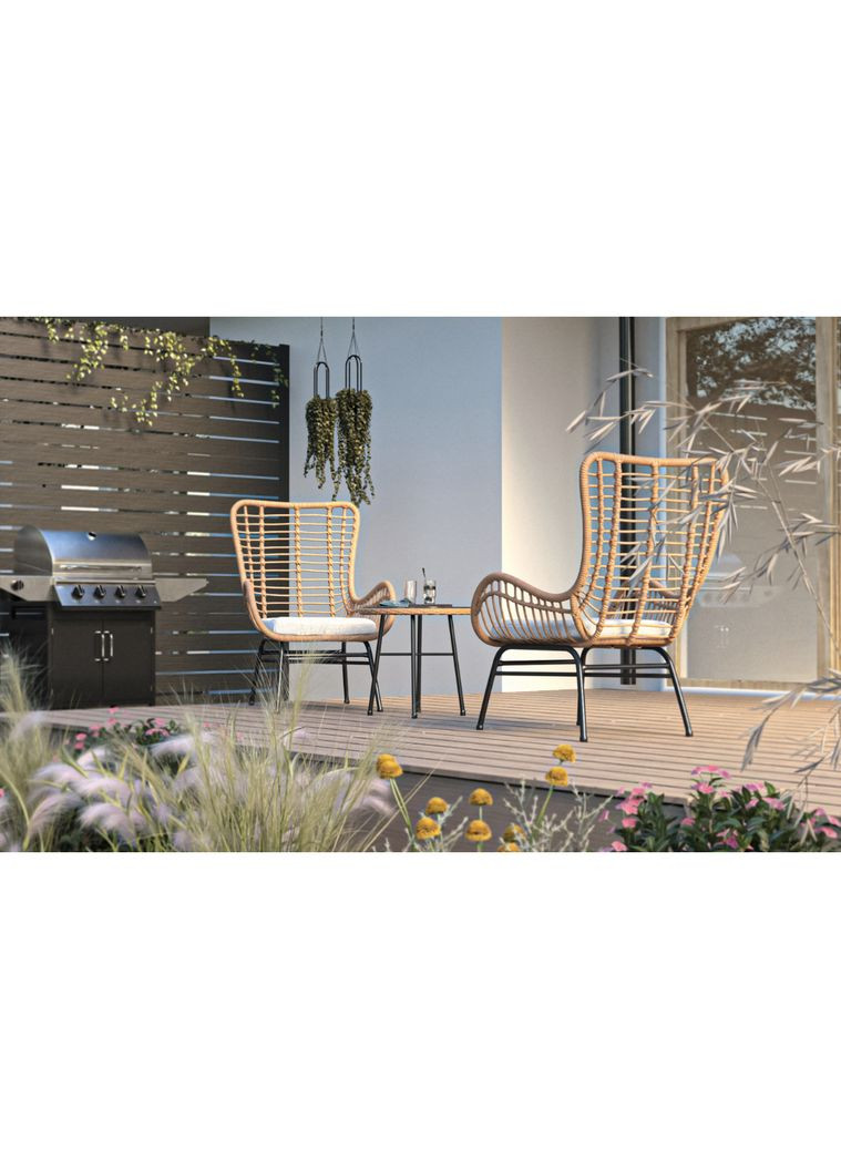 Набір садових меблів Sorrento бежевий/світло-сірий Di Volio (303126547)