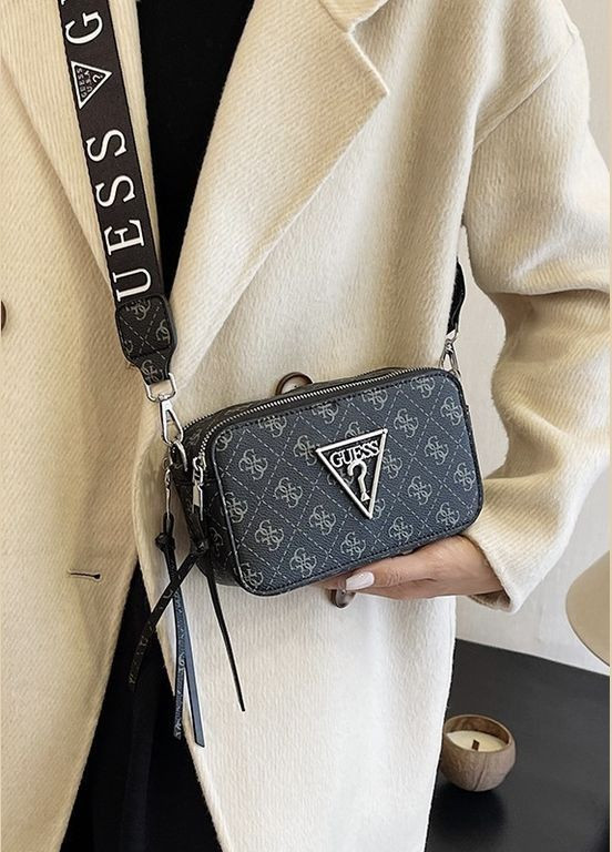 Жіноча сумка Guess V426 прямокутна крос-боді чорна No Brand (322111385)