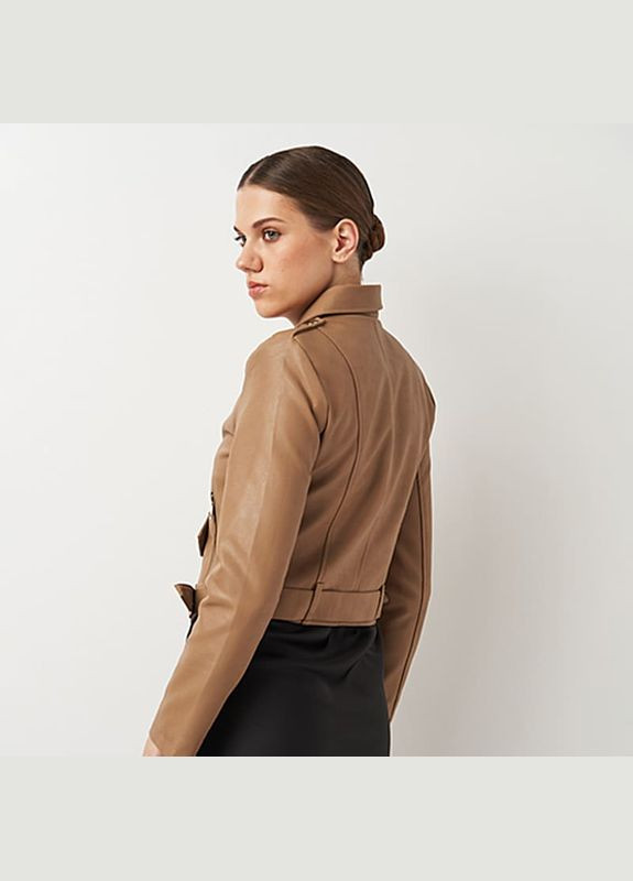 Бежевая демисезонная женская куртка a-sona k16608t. Ricco Grande