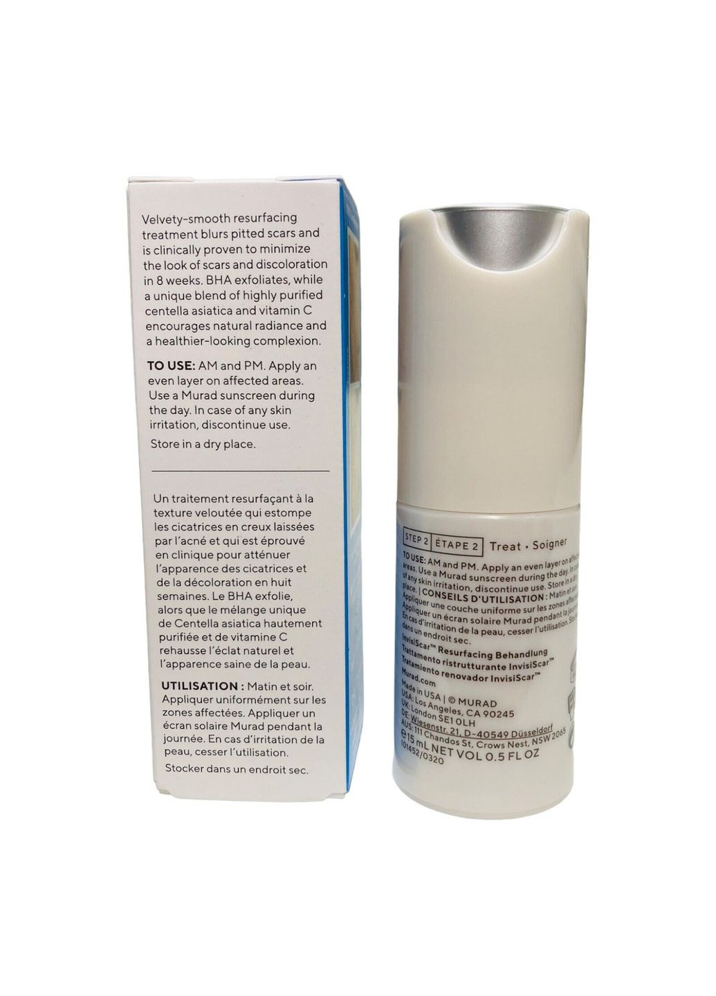 Відновлююча сироватка від шрамів та плям після прищів InvisiScar Resurfacing Treatment 15 мл Murad (298578561)