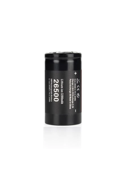 Акумулятор 26500 Li-Ion 26500-3.7-3200 типорозміру C 3200mAh Soshine (333020370)
