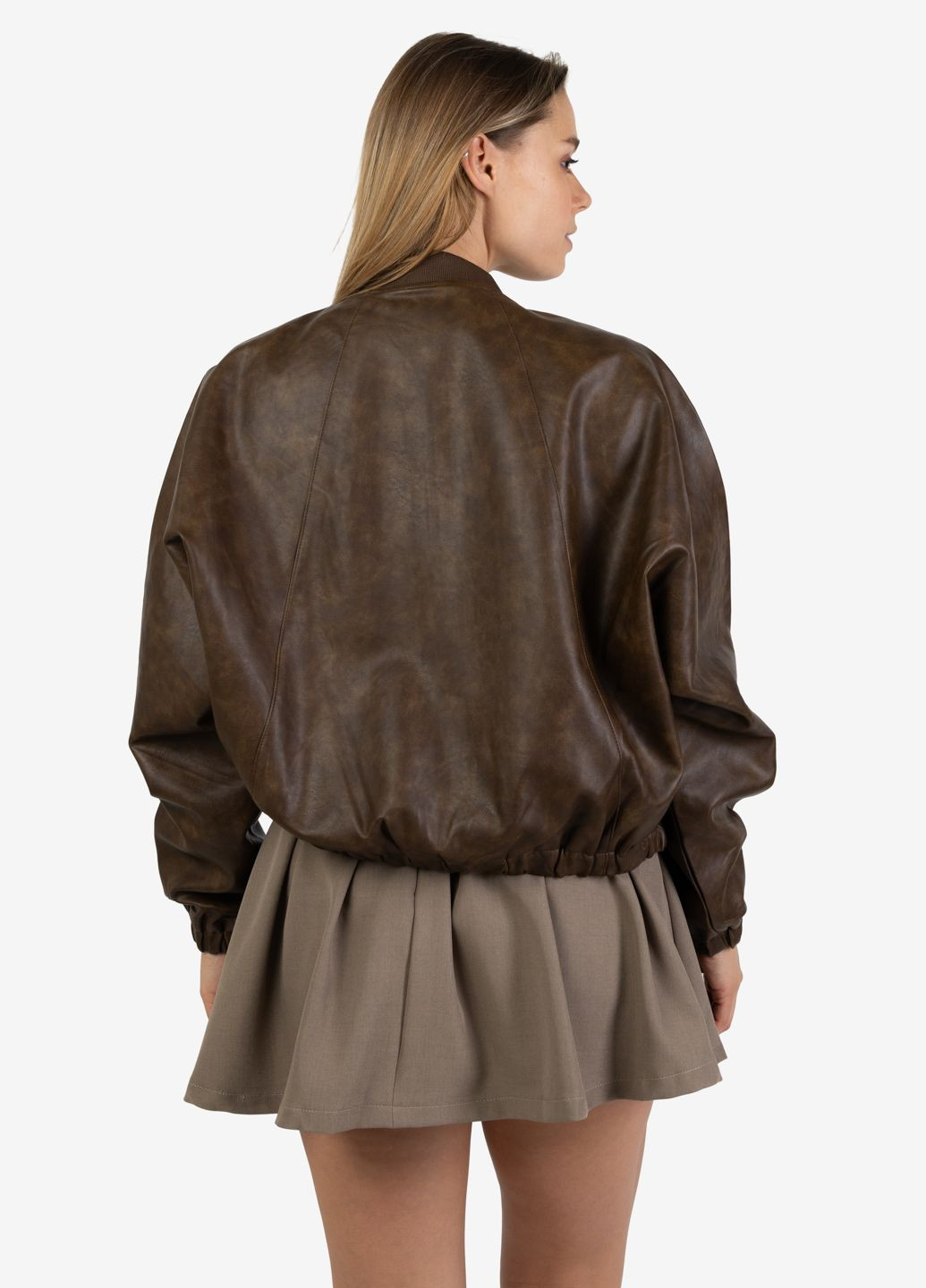 Коричневая куртка женская k-809 коричневая 345843 Power