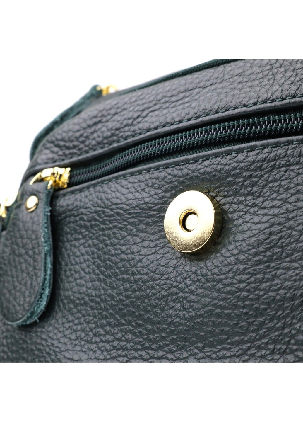 Повседневная женская сумка из натуральной кожи 22970 Зеленый Vintage (357494957)