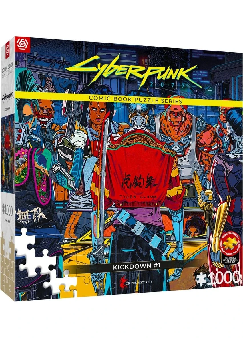 Пазл картонний 1000 елементів Cyberpunk 2077 Kickdown GoodLoot (388418539)
