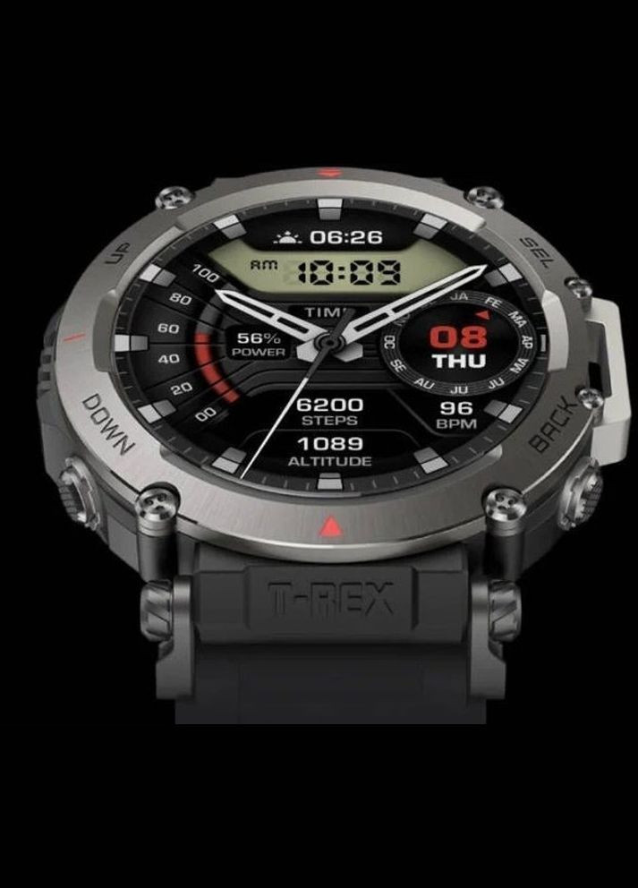 Часы умные T-Rex Ultra Abyss Black (W2142EU1N) черные Amazfit (299395612)