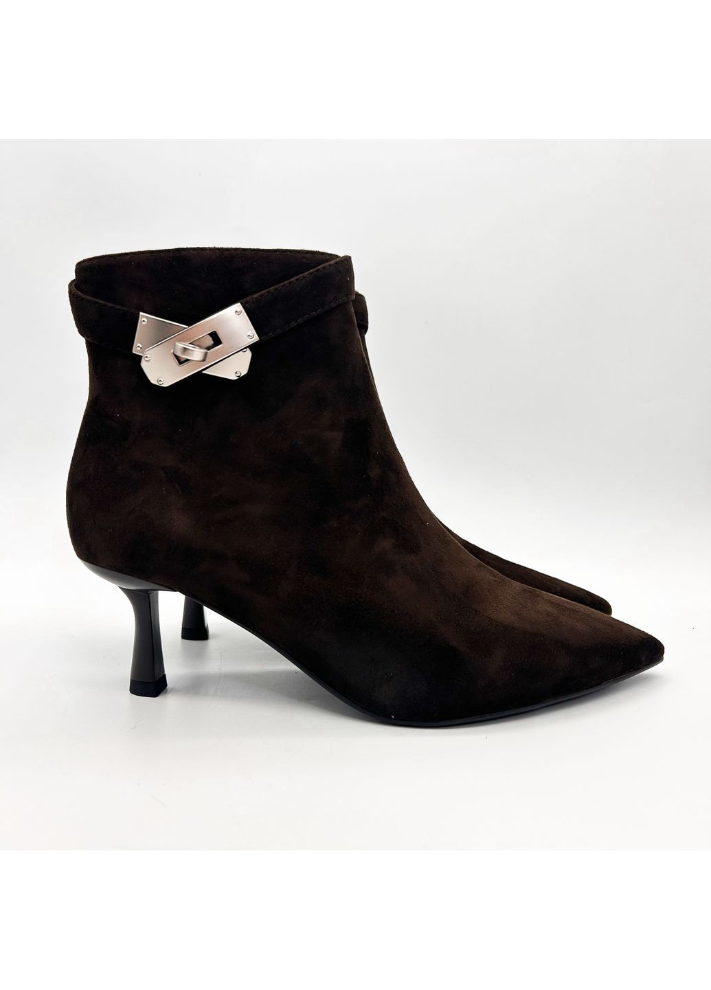 Темно-коричневые демисезонная ботильоны (р) замша 0-1-1-am-10180r-3-y-19b Danler