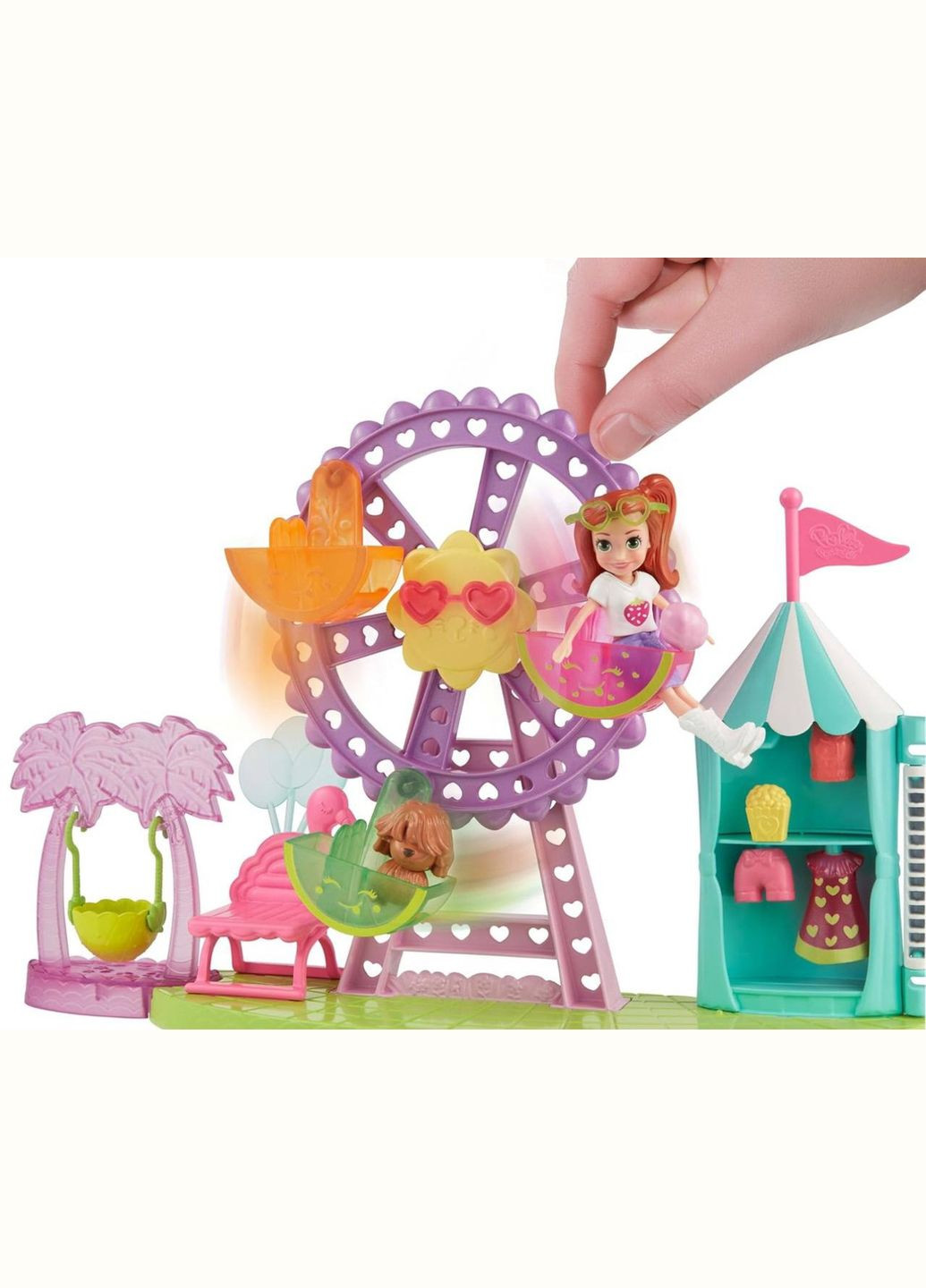 Ігровий набір Поллі Покет з лялькою Ліла Карнавал тропічних ласощів Polly Pocket Tropical Treats Carnival Playset Mattel (338425601)