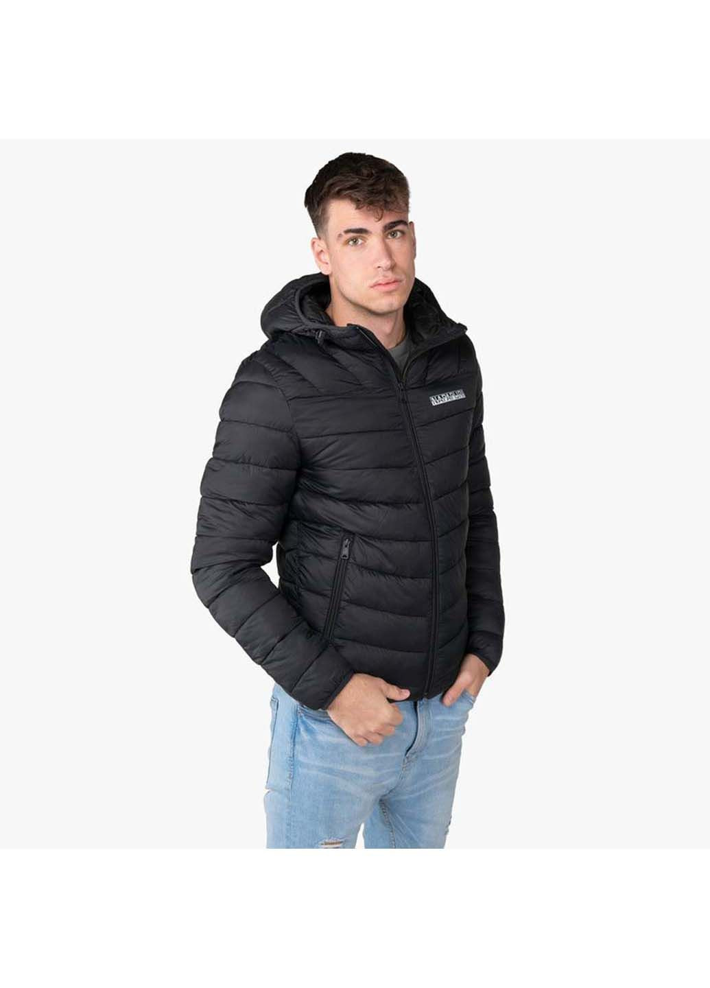 Чорна демісезонна куртка чоловіча Napapijri
