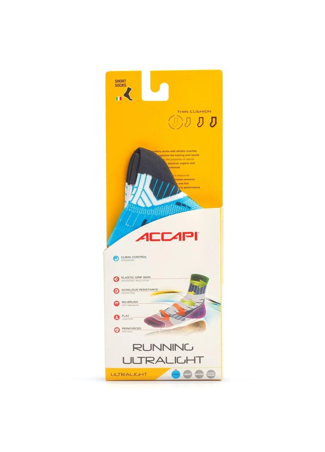 Комбіновані термошкарпетки running ultralight, turquoise, Accapi (334673569)