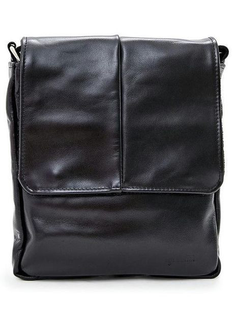 Сумка мессенджер через плечо мужская из натуральной кожи маленькая для документов формата А5 или для планшета Черный 35780 TARWA (337466456)