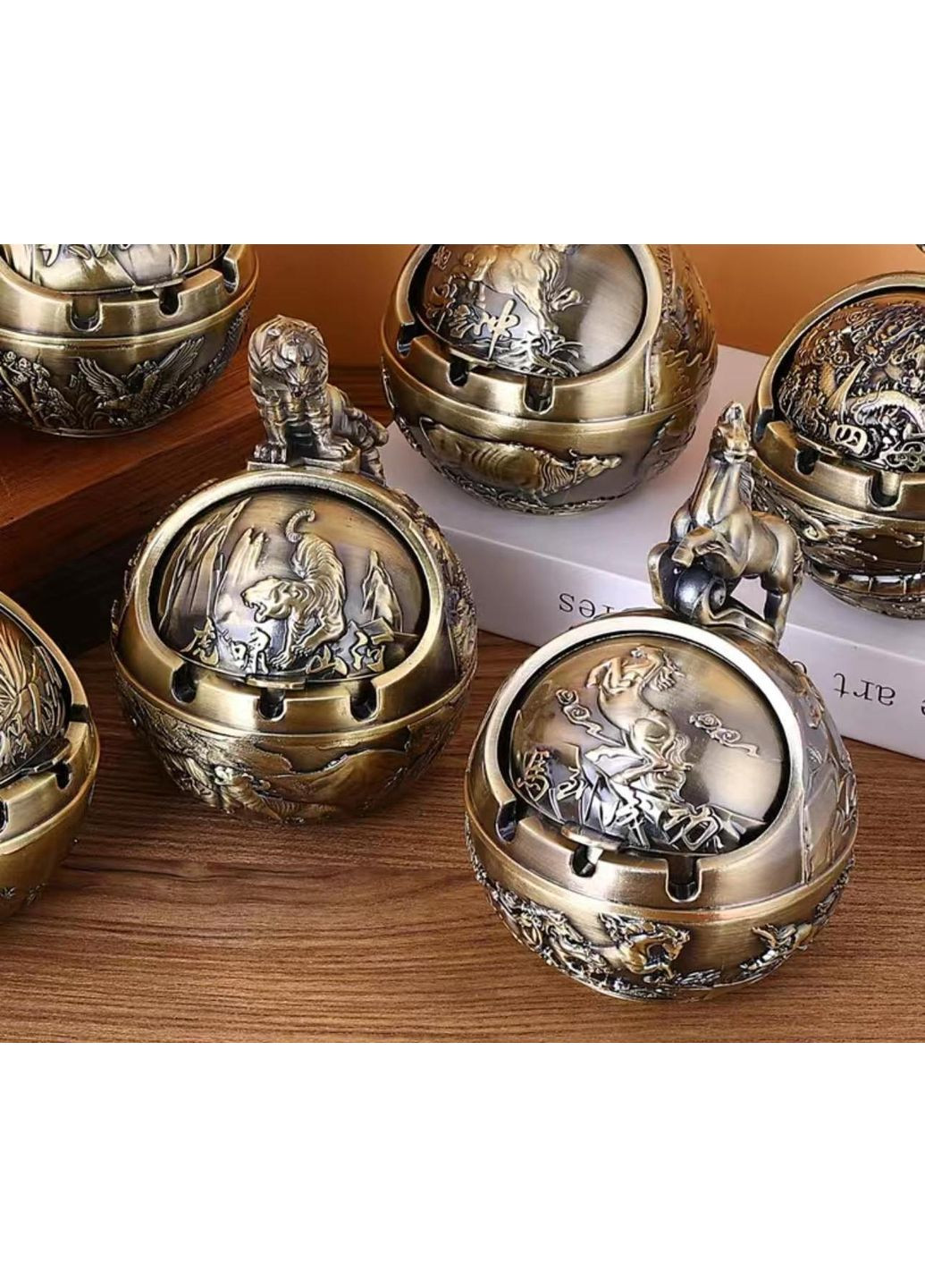 Металлическая пепельница год Коня (цвет латуни) Колорит (292260402)