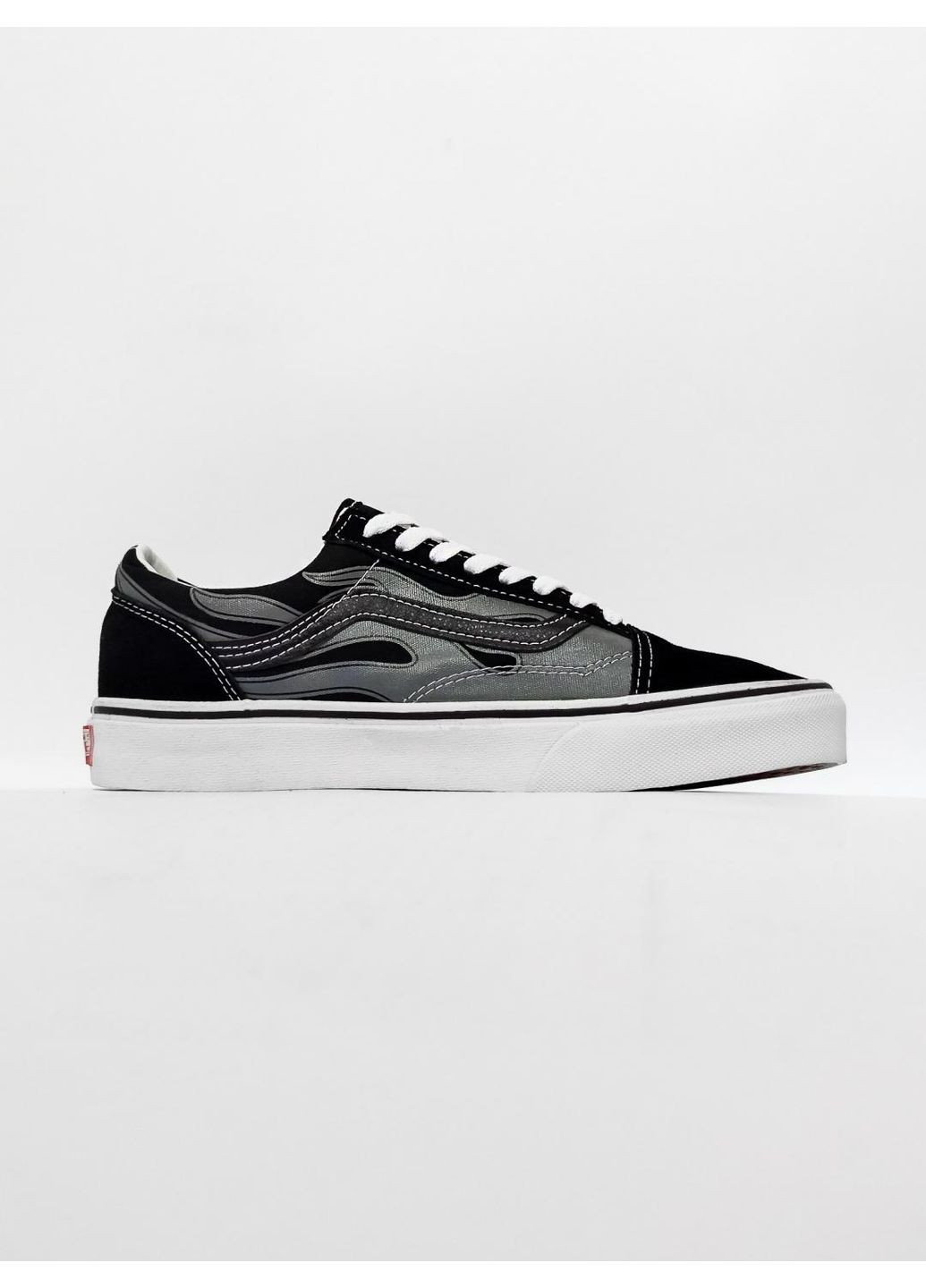 КЕДИ ЖІНОЧІ VANS OLD SKOOL FLAME BLACK ВАНС ОЛД СКУЛ No Brand чорні демісезони (367175825)
