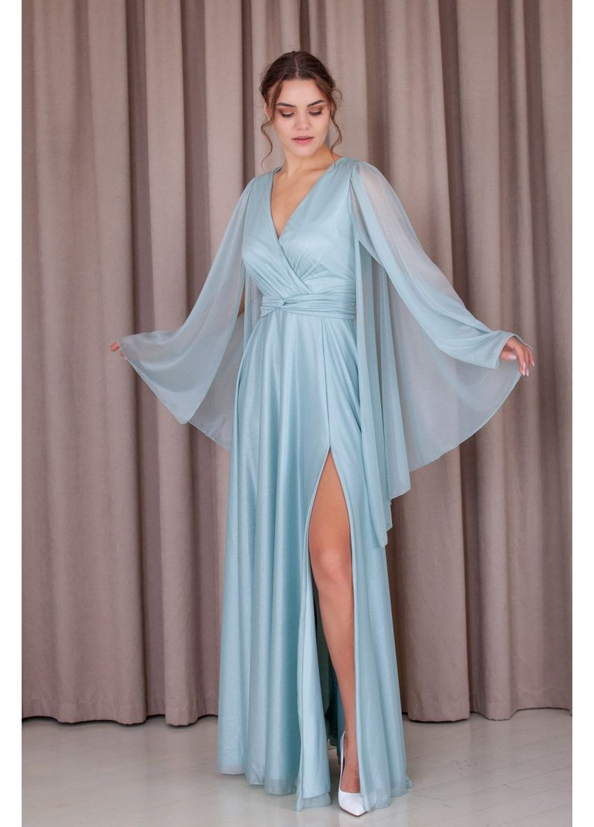 Оливкова вечірня плаття дзвін Annita однотонна