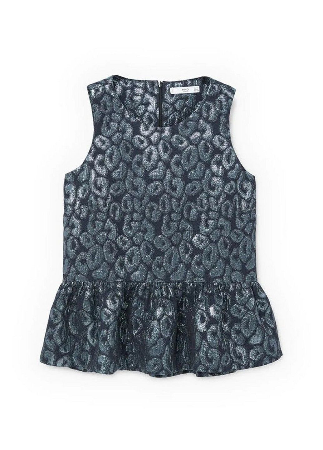 Тёмно-синяя блуза Mango