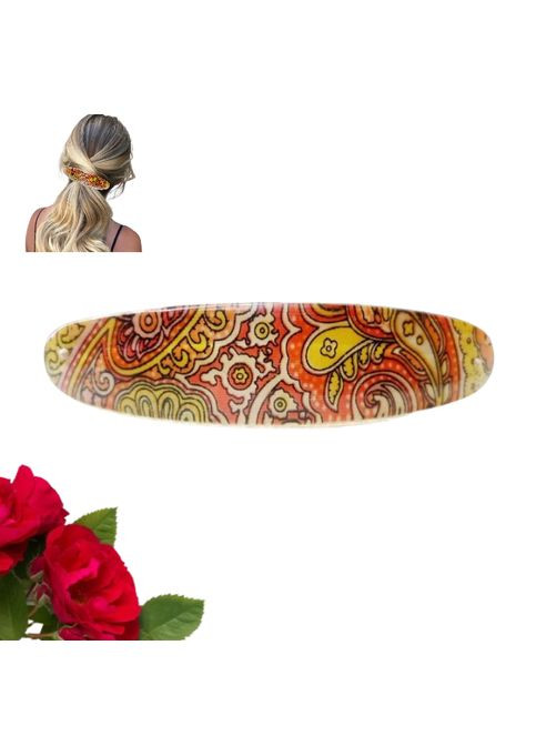 Шпилька автомат для волосся 10 см орнамент Fashion (368772108)